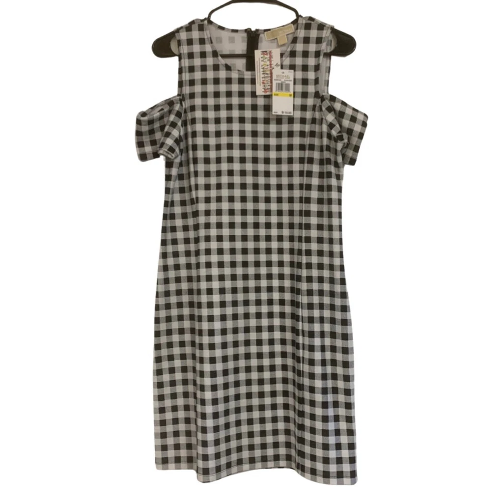 Michael kors gingham on sale dress