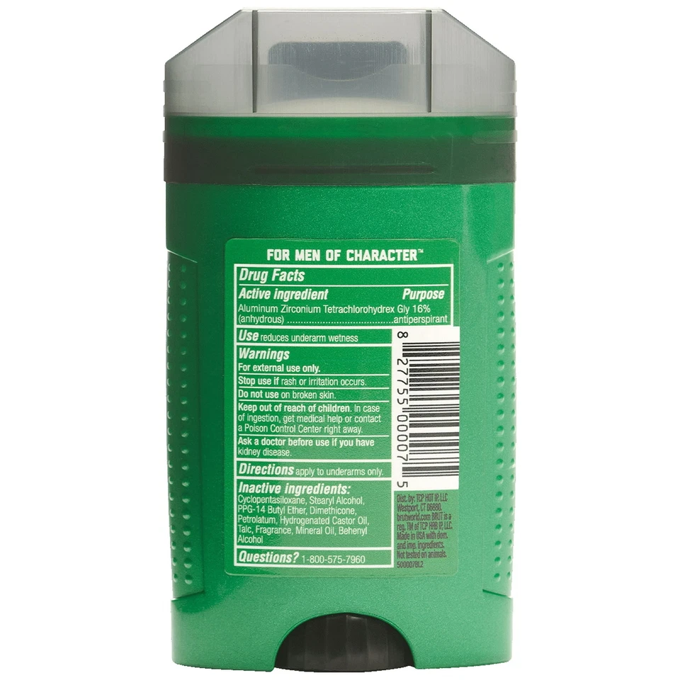 Desodorante Brut Classic Scent 48hr poderosa proteção contra odores 2,25 oz pacote com 6 - Imagem 2 de 2