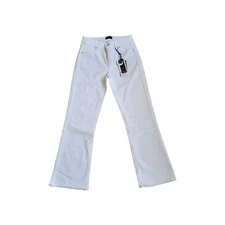 Raffaello Rossi Vic 6/8 Cropped White Denim Jeans Style220268 Size 36/M RRP £165