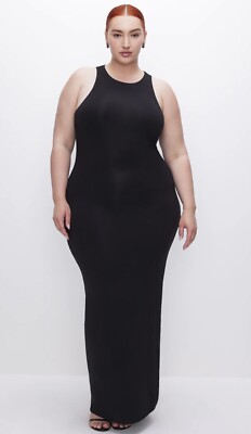 Good American New Womens Size 5 2XL Black Super Stretch Tank Maxi Dress |  eBay
