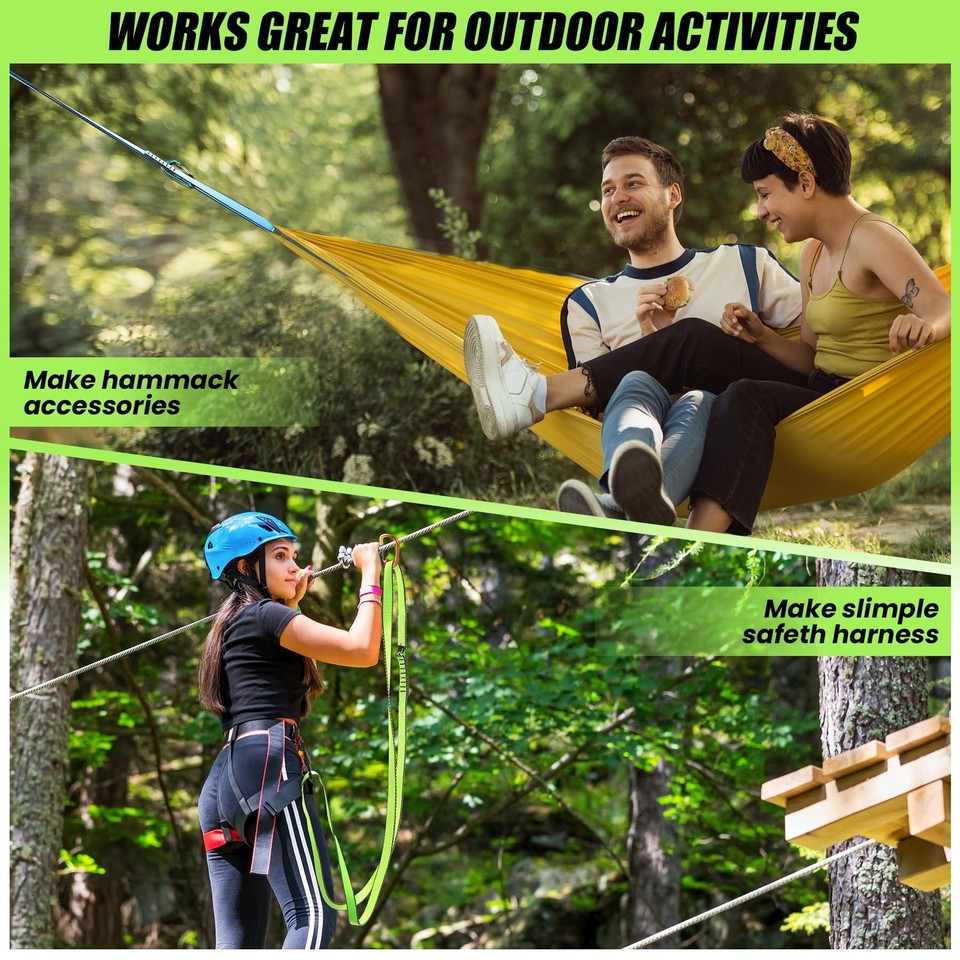 18MM Nylon Climbing Slings Runners 23 kN Strong bing Straps for Rock