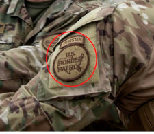 US BORDER SECURITY SP OPS GROUP BORTAC BORSTAR velkr&ouml; 2-PC INSIGNIA Coyote Camo