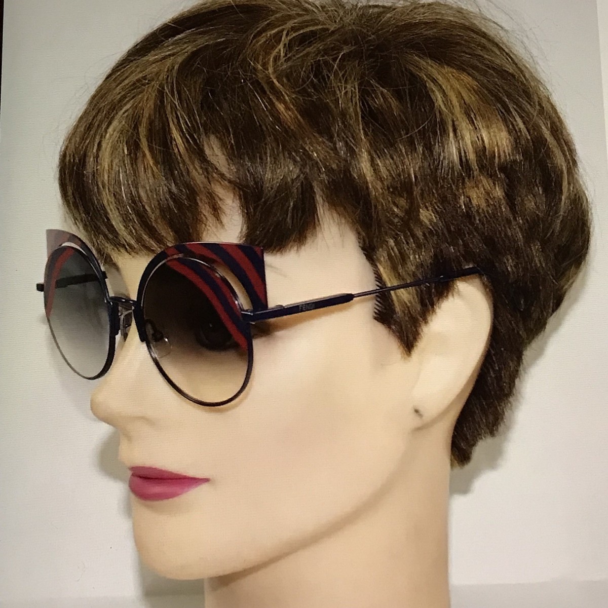 FENDI HYPNOSHINE striped cut out sunglasses Fendi Hypnoshine sunglasses - Black - Women|FF0215S0LBJF main image 4