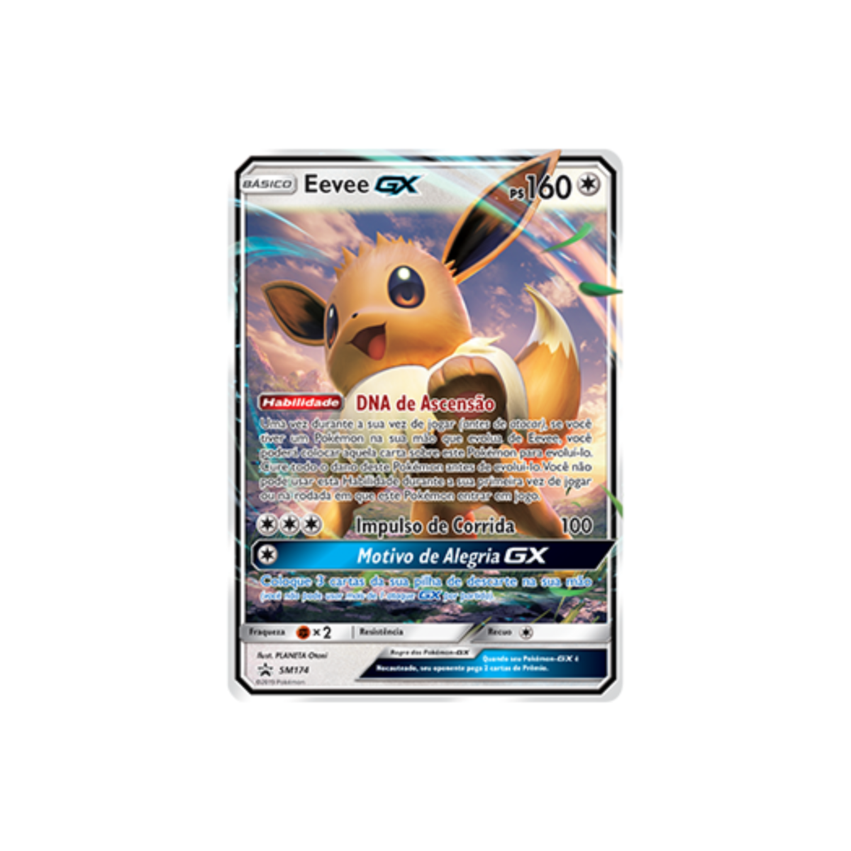Card Pokémon Portuguese - Eevee GX - SM174/250 Holo Promo | eBay