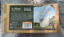 Sorbus Hanging Rope Hammock Chair Swing Seat in Any Indoor or Outdoor Spaces NIB