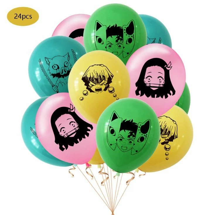 Anime Demon Slayer Party Supplies Balloons Banners Cake Toppers Birthday Decor - image 4 of 4
