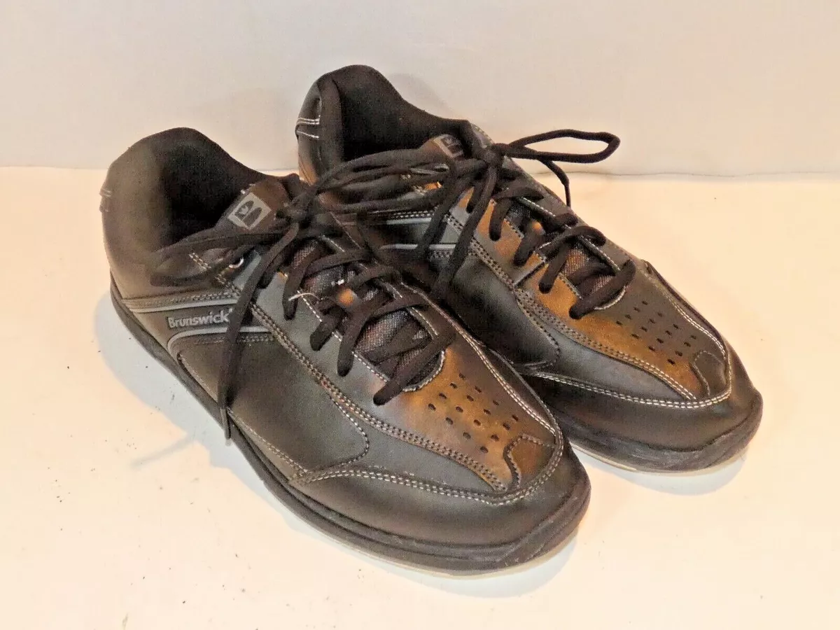 BRUNSWICK Flyer Bowling Shoes Mens 10 42.5EU Lace Up Black Perfect Lik Nu