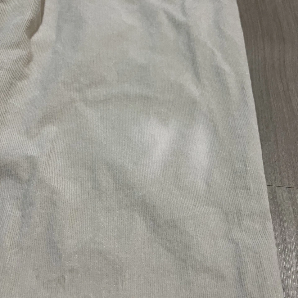 Pantalones de pana Jones New York para mujer 6 pequeños marfil blanco elástico hasta el tobillo Foto 2 de 4