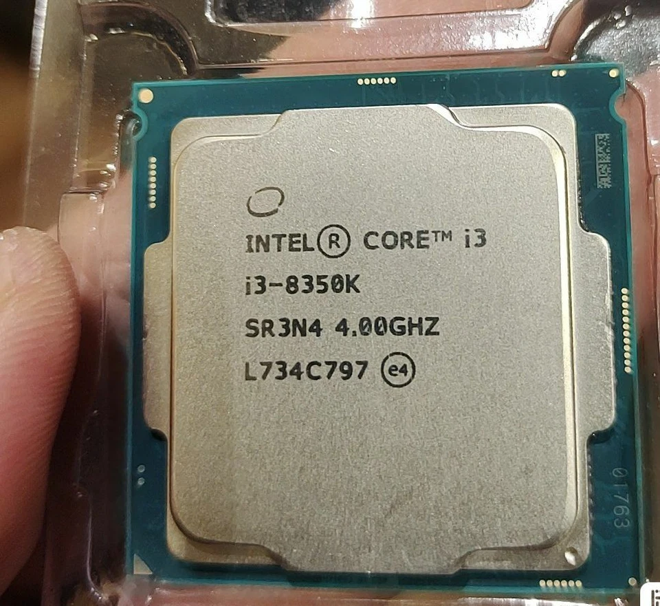 Procesador CPU Intel Core i3-8350K LGA1151 8ª Generación Cuatro Núcleos 4,0 GHz 91 W SR3N4 Foto 2 de 2