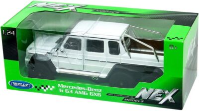 Welly 1:4 Maßstab Mercedes-Benz AMG G 63 6x6 weiß Modell Replik 24061W