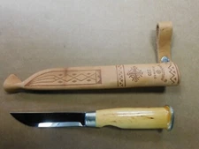 J. Marttiini Fixed Blade Knife - Leather Sheath - Finland 220