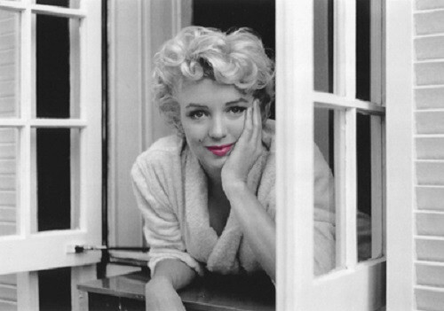マリリン モンロー Pink Lips、 NYC、 1954（サム ショー） Marilyn Monroe: Pink Lips NYC 1954 Sam Shaw Rare 1990 Art Print