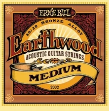 6 sets pack Ernie Ball 2002 Earthwood Acoustic Guitar 80/20 Bronze Strings