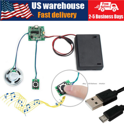 US 8MB Sound Voice Recordable Module Button Control MP3 WAV Music Player DIY Kit