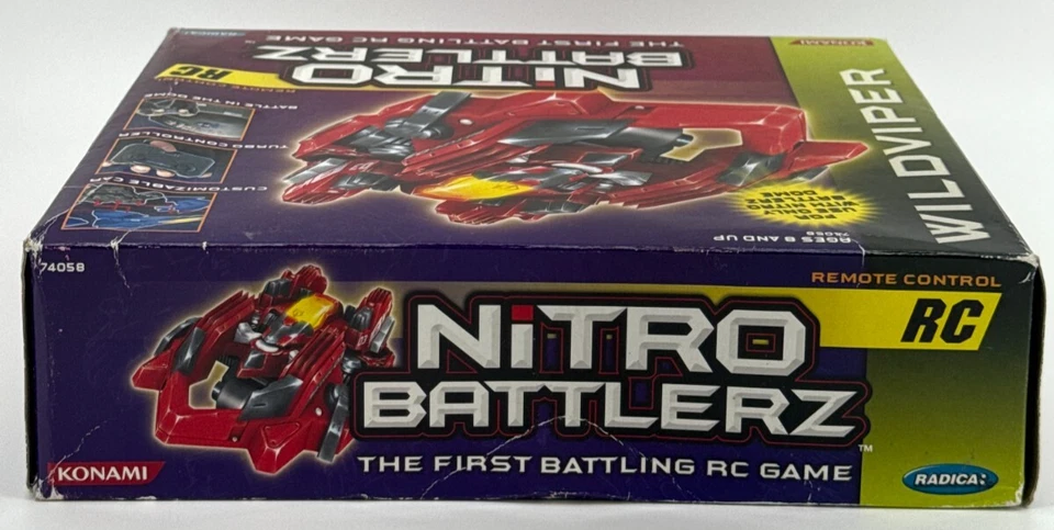 Nitro Battlerz Wild Viper RC Turbo Car Set Konami 2003 Radica Remote Battle Race - Image 4 of 4