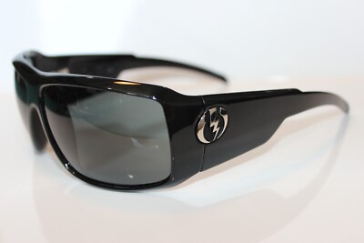 NEW IN BOX ''VINTAGE  ELECTRIC SUNGLASSES  KB1  GLOSS BLACK  / GREY made in Italy