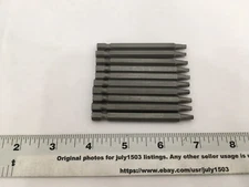 (10) NEW Tool Shop 3" Square #2 SQ2 Power Drive Bit - 1/4" Shank - CR-V Steel