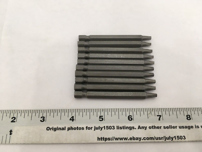 (10) NEW Tool Shop 3'' Square #2 SQ2 Power Drive Bit - 1/4'' Shank - CR-V Steel