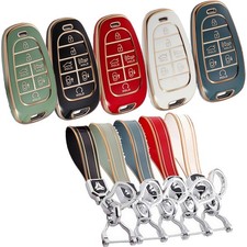 Car Key Fob Case Cover For 2020-2024 Hyundai Tucson Santa Fe Sonata Nexo Accent