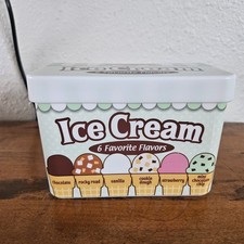 Melissa Doug Replacement Ice Cream Plastic Container Tub W/Lid Serve  Top