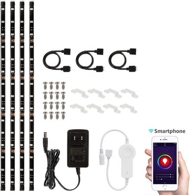 LED Smart TV Backlight Kit Multi-Color, Compatible with Alexa, App Control