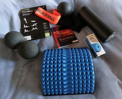 Workout Trainings Set, Black Roll, Duoball, Gewichte, Terraband, Buch u.a.