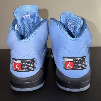 Air Jordan 5 Retro UNC University Blue Sneakers Size 12 DV1310-401