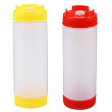 2pcs Jam Squeeze Bottle Squeeze Condiment Bottles Ketchup Storage Bottle