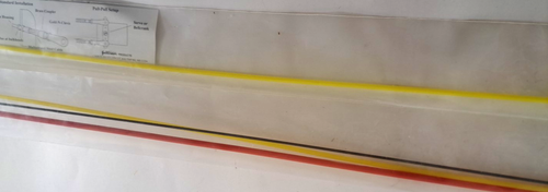 Sullivan Gold N Cable Control Rod Set New With Extra Rods 514 Gold Yellow 48" - Picture 4 of 4