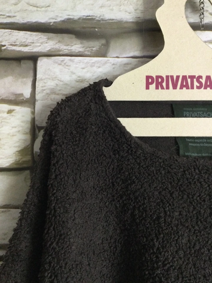 cocon.commerz PRIVATSACHEN MENSCHÖN  Pulli aus ÖKOTEDDY in braun Größe 2 - Bild 3 von 4