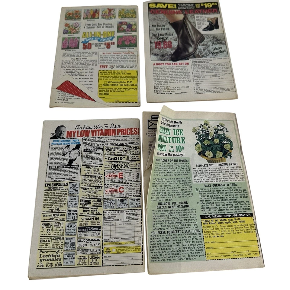 The Work basket and Home Arts Magazine, VINTAGE 1987- 1988 8 Volumes - Image 4 of 4