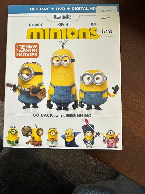 Minions (DVD, 2015) Blueray and dvd* with sleeve