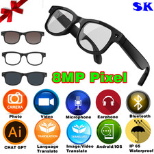 Bluetooth Smart Sunglasses Headphones With Stereo Speaker Smart Glasses Mic US