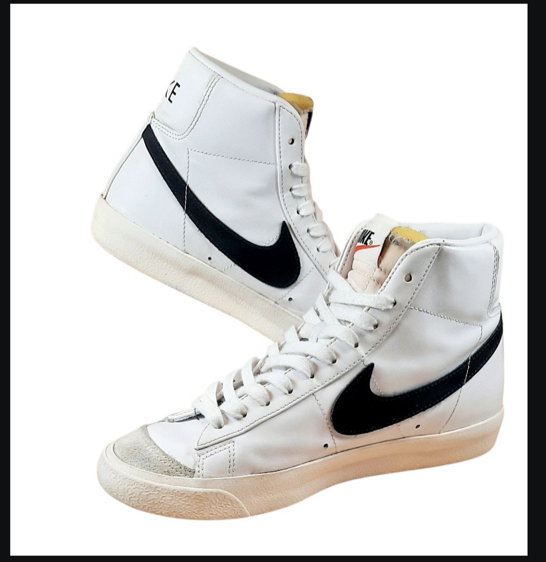 SAOLA Nike Blazer Mid 77' Bianco Nero (Donna) Taglia 7 5