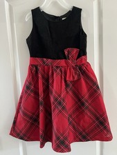 Gymboree Red Black Holiday Christmas Dress Size 6