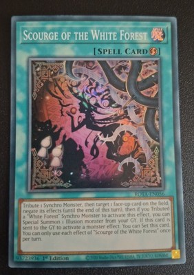 Yu Gi Oh Karte ''Scourge Of The White Forest'' ROTA-EN56 1std. Edition Englisch