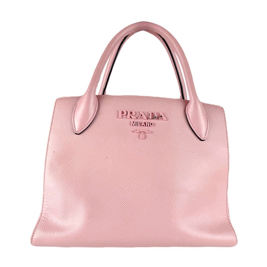 Borsa a tracolla originale PRADA in pelle rosa - z8414