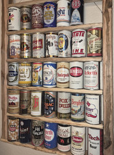 Jacob Ruppert, Busch, Genesee Pull Tab Beer Can Collection Display Breweriana