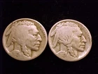 1927-D abd 1927-S Good Grade Buffalo Nickels, a (2) Two Coin Lot.