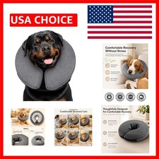 Dog Cone - Inflatable Soft Donut Collar Alternative for Dogs After Surgery, P...