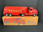 VINTAGE 1950's BUDDY L PRESSED STEEL TEXACO TANKER TRUCK 24" WITH BOX