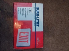 New sure-lites emergency exit sign light