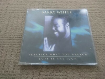 BARRY WHITE PRACTICE WHAT YOU PREACH/LOVE IS THE ICON 1994 CD SINGLE UK RELEASE