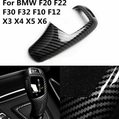 Carbon Fiber Look Schaltknaufabdeckung Trim Für BMW F34 F30 F20 F10 X3 X4