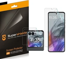 2X Supershieldz Clear Screen Protector for Motorola Razr 2024 / 2025 (TPU)