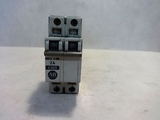 ALLEN BRADLEY 1492-CB2-G020 2 POLE 2 AMP CIRCUIT BREAKER