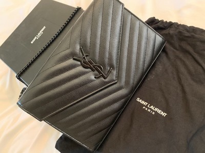 saint laurent matelasse leather wallet