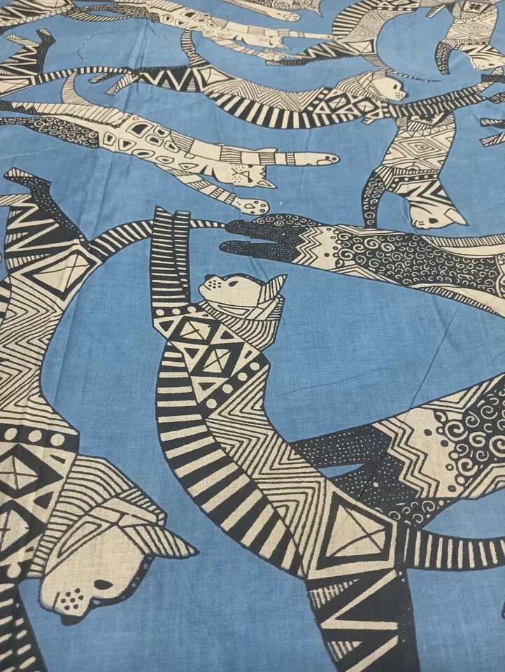 25 Yard Indian Cotton Handmade Print Fabric Sanganeri Hand Block Printed Fabric - Image 3 of 4