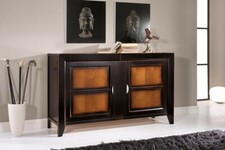 CREDENZA 2 CASSETTI 2 ANTE VARI COLORI LEGNO MASSELLO BICOLORE