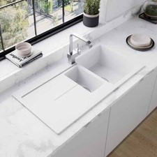 Astini Quadro 1.5 Bowl Reversible Composite Granite Kitchen Sink & Waste